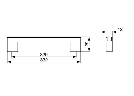 Úchytka Verona lesklý chrom / matná bílá