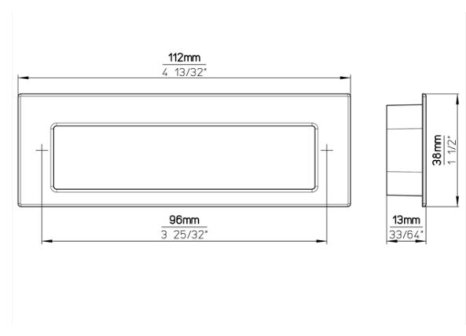 Úchytka EDA zápustná