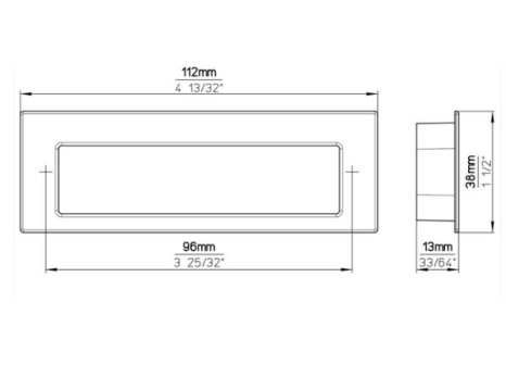 Úchytka EDA zápustná