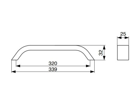 Úchytka Scala eloxovaný hliník