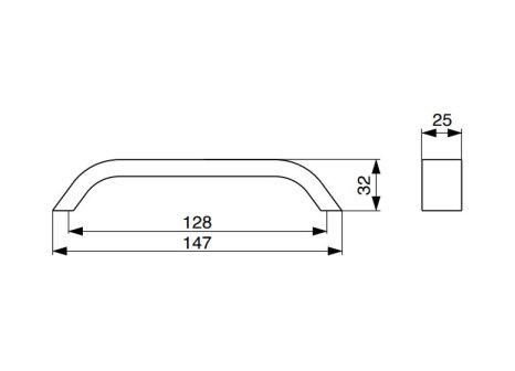 Úchytka Scala eloxovaný hliník