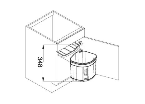 Odpadkový koš FRANKE Sorter Mini 17,5 l
