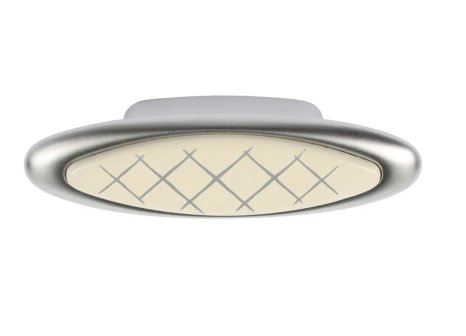 Knopka Nora matný chrom/ porcelán