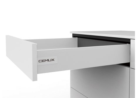 Cemux A Box sada zásuvek 6 x H84 + 12 x H199/500 mm bílá