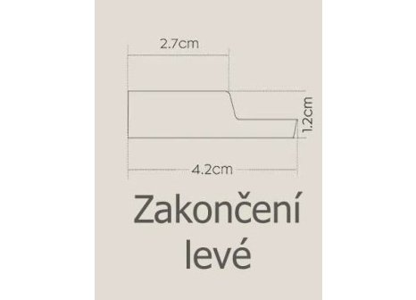 Obkladové lamely OLMO dub zlatý - ukončovací lamely