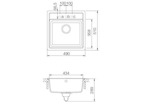 Kuchyňský granitový dřez SCHOCK NEMO N-100S