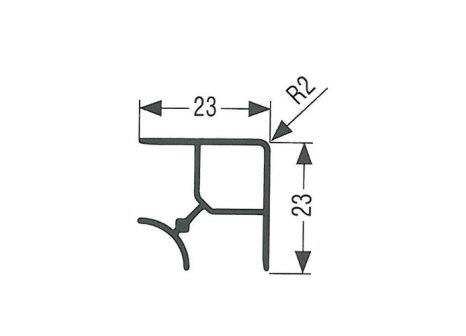Roh 90° vnitřní a vnější bílá
