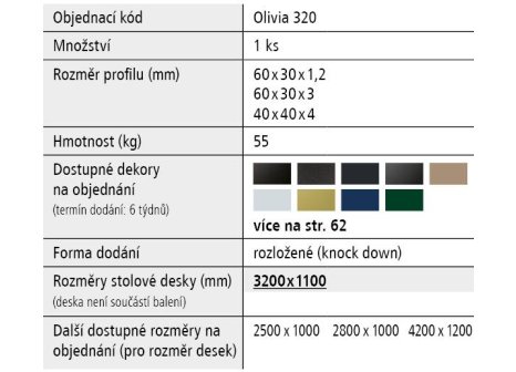 Stolová podnož LIVIANA XL
