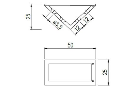 Spojovací roh plastový velký