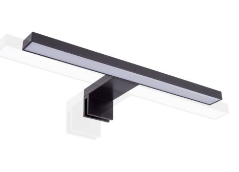 LED koupelnové světlo AMBER černé, teplá bílá