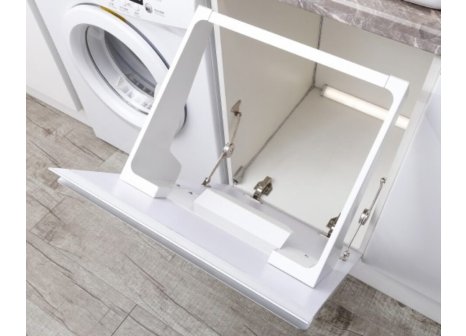 Prádelní výklopný koš 450 mm 35 L bílý