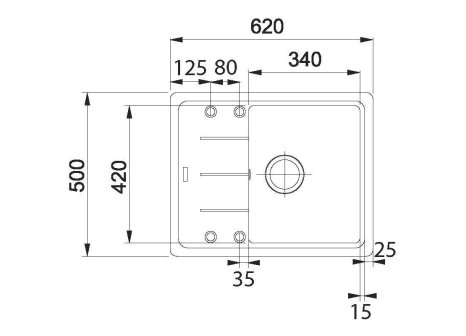 Franke set BFG 611-62 + FC 9547
