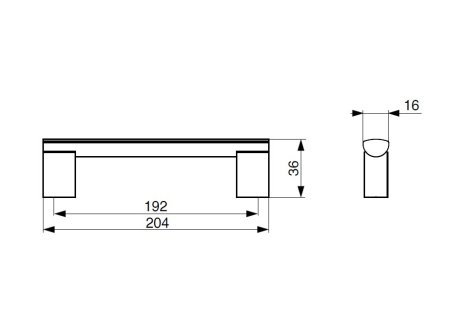 Úchytka Porta chrom lesklý