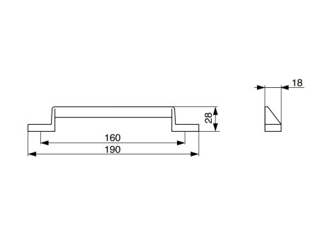 Úchytka Nikol stříbrná matná