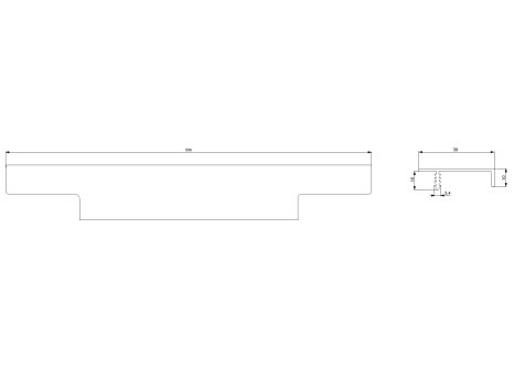 Úchytka narážecí Ramara eloxovaný hliník