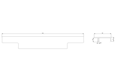 Úchytka narážecí Ramara eloxovaný hliník