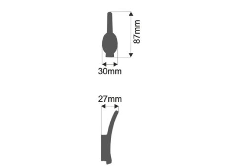 Věšák Emil černý matný