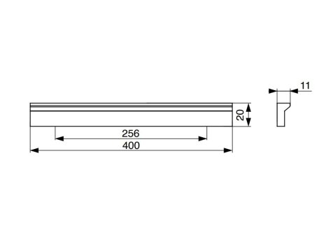 Úchytka Diana černá matná