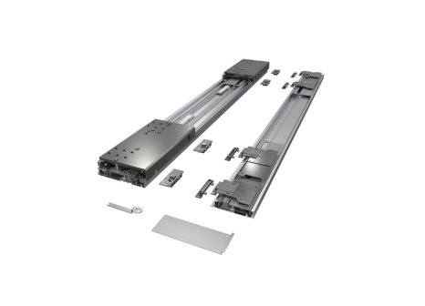 Cemux In Line XL skříňové naložené dveře v jedné rovině 2051-2450mm,v.2400mm, 80 kg s tlumením