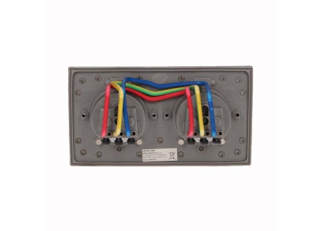 ORNO zásuvka elektro exteriérová zápustná-2x zásuvka + kabel IP55 nerez