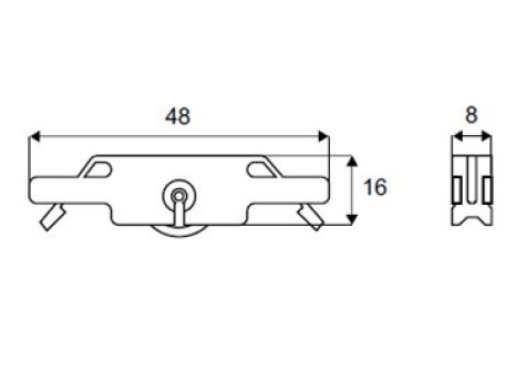 SISO Glass- kolečko nylon