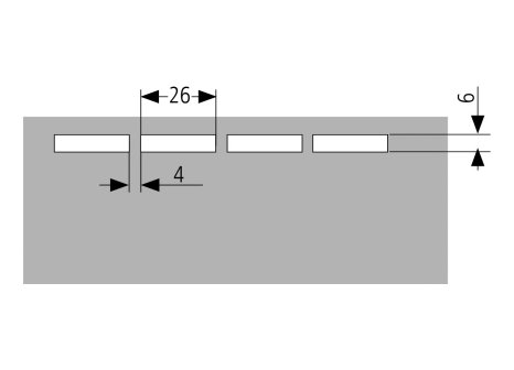 výsek do úchytového profilu S156,S056/LED