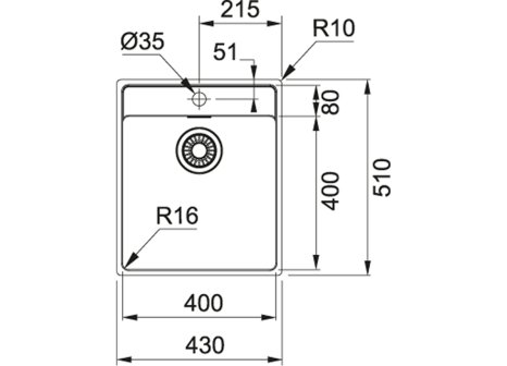 dřez Franke MRX 210/610-40 TL