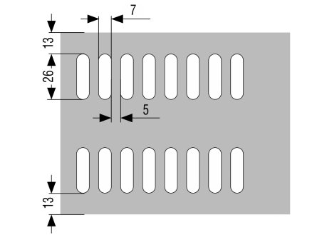 Okopový plech výsek A2
