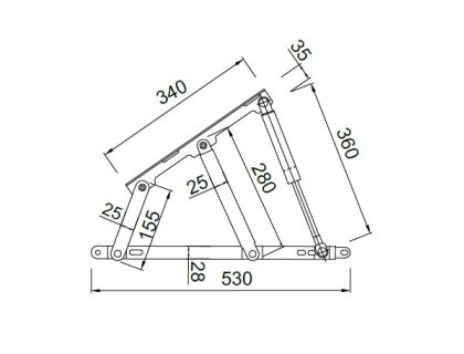 Postelové kování pro plynové písty