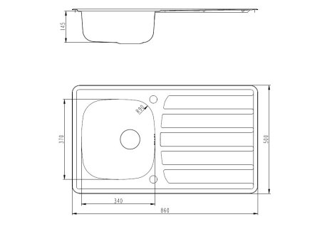 ALVEUS nerezový dřez ZOOM 30 s odkapávačem