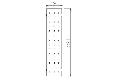 VOGA výplň plechová perforovaná BACK šedá