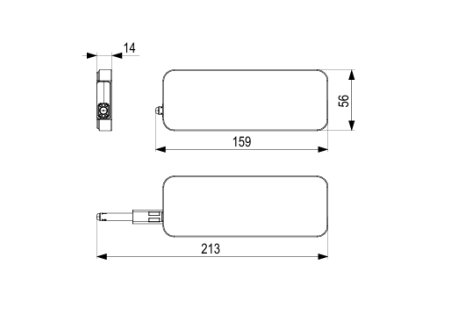 SMART PUSH tlumič dvířek light bílý