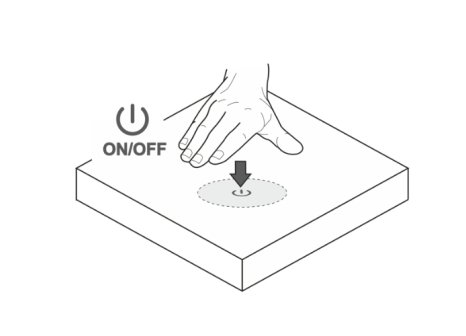 LED vypínač dotykový pod desku 38 mm