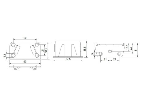 Postelové kování středové