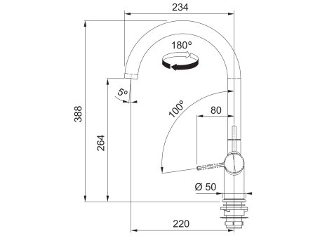 Baterie FRANKE FN 4089.031 ACTIVE NEW chrom