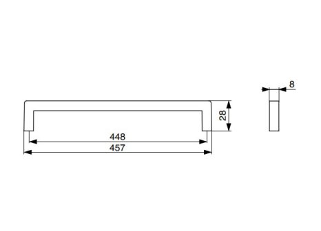 úchytka Davide nikl broušený