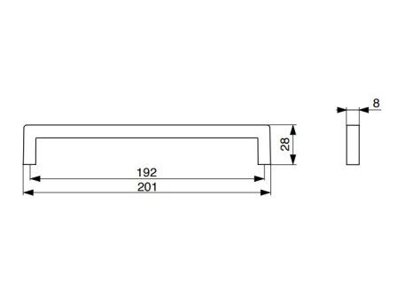 úchytka Davide nikl broušený