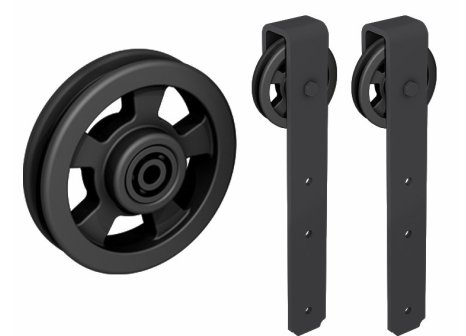 THOR NEW sada na posuvné interiérové dveře na 100 kg včetně kolejnice 300 cm