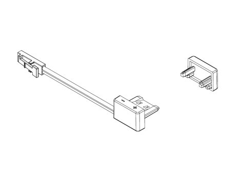 LED profil Celux SLS-02 přívodní kabel s minizásuvkou pravá varianta