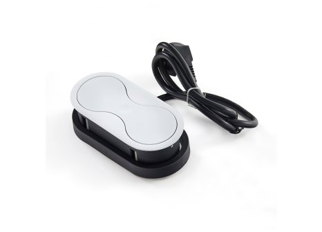 Elektro zásuvka EIGHT bílá 1 x 230V + 1 x USB