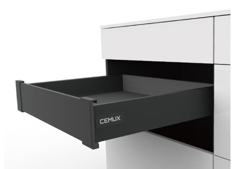 Cemux kování pro potravinovou skříň A Box antracit 600mm