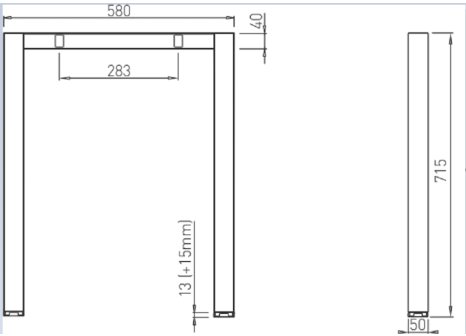 VOGA podnož HIDE HUBO 50/600