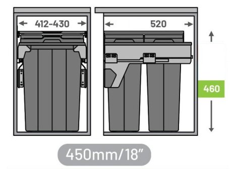 CEMUX sorter HQ 45/2 2 x 28L