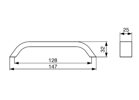 Úchytka Scala černá matná