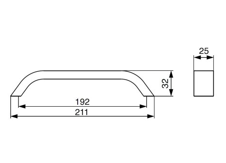 Úchytka Scala černá matná