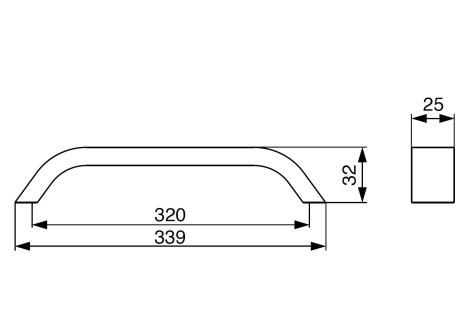 Úchytka Scala černá matná