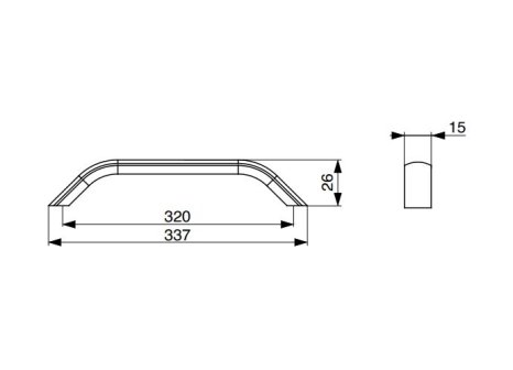 Úchytka Marca broušená zlatá