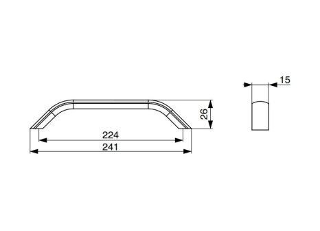 Úchytka Marca broušená zlatá