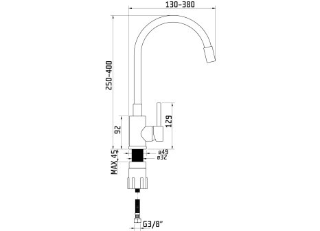 Set Sinks RIM 780 L + baterie ELASTA nerez/černá