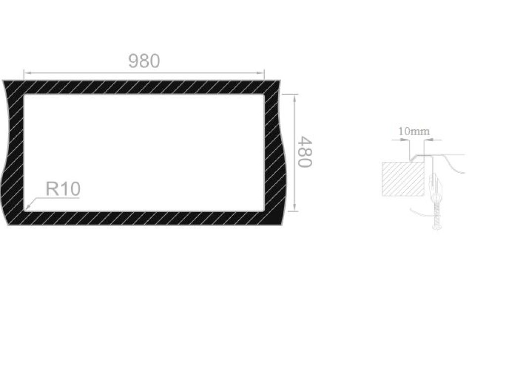 Sinks OKIOPLUS 1000 V 0,7 mm